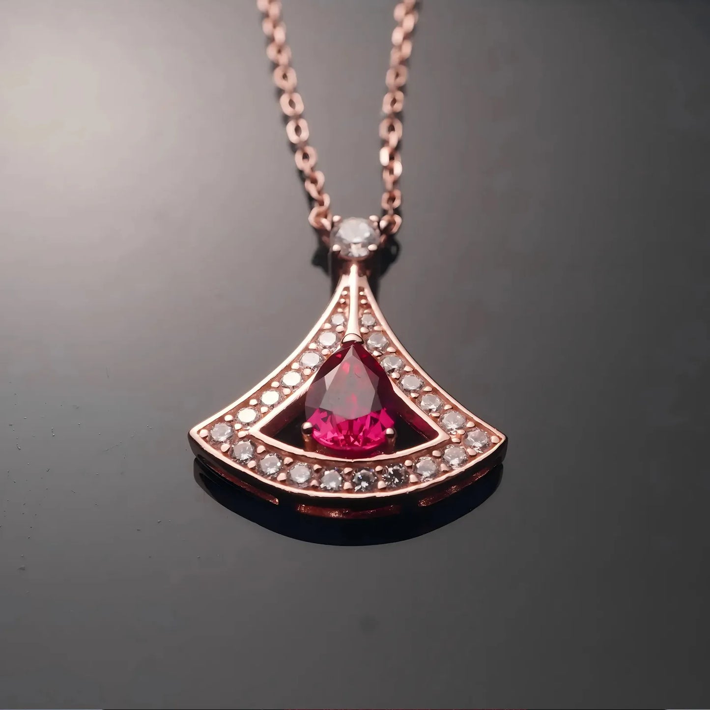 Elegant Goddess Ruby Necklace