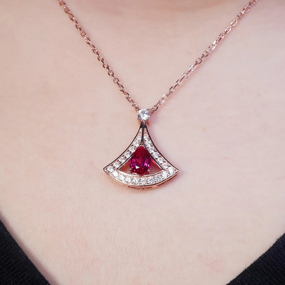 Elegant Goddess Ruby Necklace